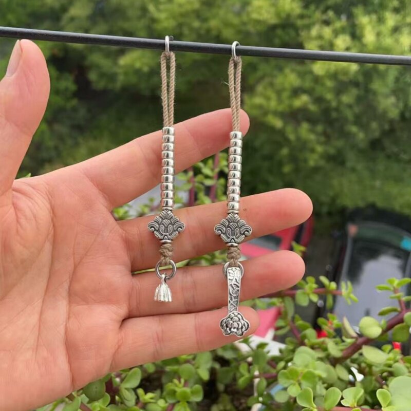 Jewelry Making Kits - เครื่องประดับเงินทิเบตแบบแขวนข้างสำหรับชุดพิซิน วาจรา 108 ชิ้น ทำมือ งานฝีมือสุดหรู