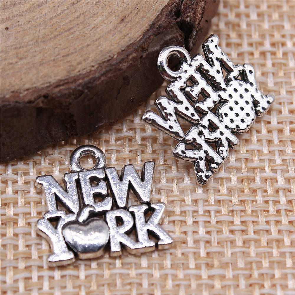 Jewelry Making York - ส่วนประกอบ New York Charms ทำเครื่องประดับ15X14มม. 20ชิ้น