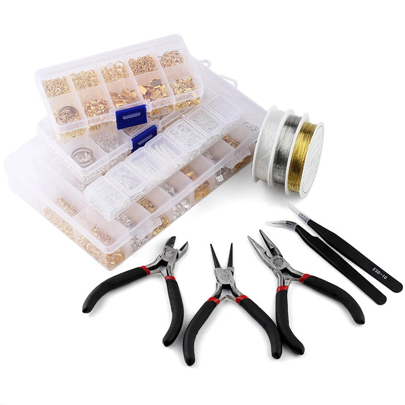 Jewelry Making Kits - ผลการค้นหาเครื่องประดับชุดเครื่องมือเปิดแหวนกระโดด/Lobster Clasp/หาง/คลิปหัวเข็มขัด/DROP Kit/ตะขอต่างหู/สําหรับเครื่องประดับ DIY ทํา