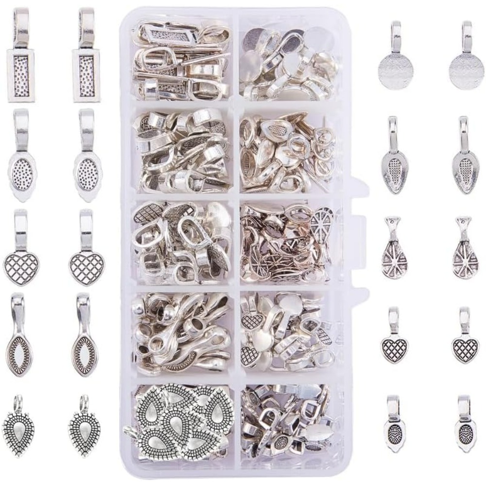 Jewelry Making Kits - 200 ชิ้น 10 สไตล์ทิเบต Silver Alloy