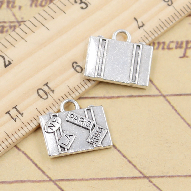 Jewelry Making York - 10pcs Charms กระเป๋าเดินทาง NEW YORK PARIS