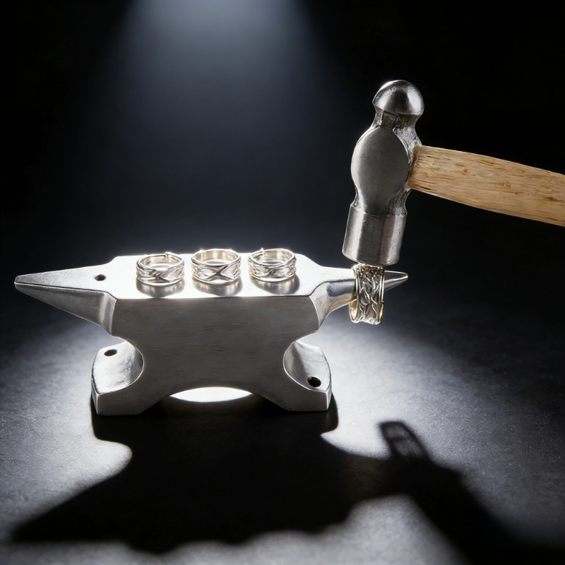 Jewelry Making Anvil - แท่นตีเหล็กสแตนเลสแบบมืออาชีพ พร้อมแกนเหล็ก - สำหรับทำเครื่องประดับ ขึ้นรูปโลหะ พันลวด