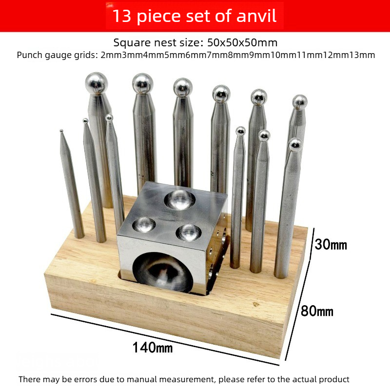 Jewelry Making Anvil - ชุดเครื่องมือขึ้นรูปเครื่องประดับ, แม่พิมพ์ขึ้นรูปเหล็ก, แท่นขึ้นรูป, ดอกสว่าน, เครื่องมือขัดเงาและขึ้นรูปทรงลูกบอลและทรงระฆังสำหรับงานทองและเงิน
