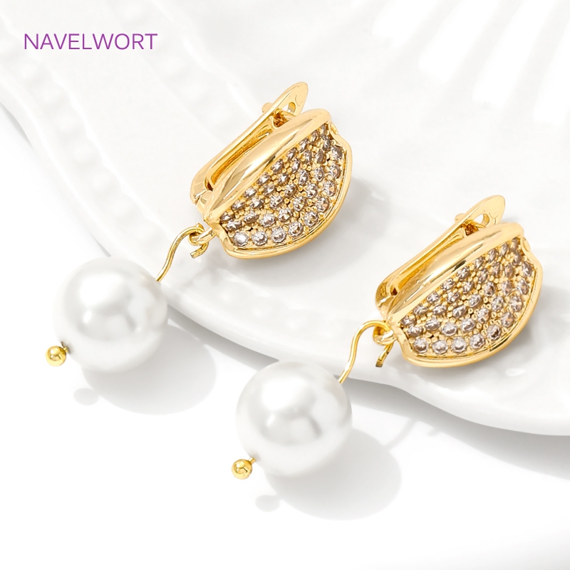 ทองเหลืองชุบทอง 18K Earwires F - Jewelry Making Kits บทวิจารณ์และราคา