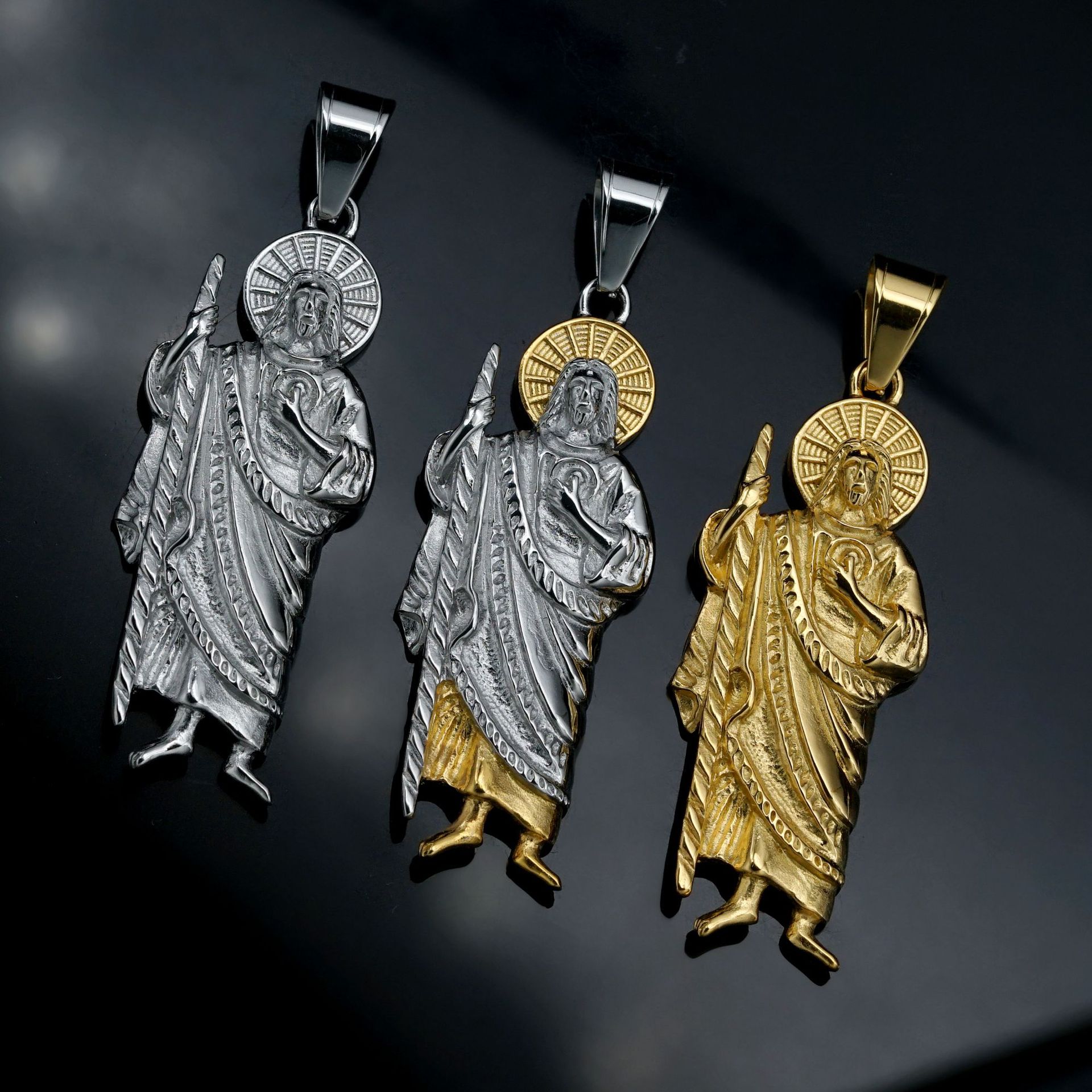 สร้อยคอจี้316L สแตนเลสซานต้า m - Jewelry Making Singapore บทวิจารณ์และราคา