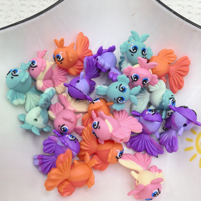 20 ชิ้น 3D ซิลิโคนลูกปัดเกรดอา - Jewelry Making Education บทวิจารณ์และราคา