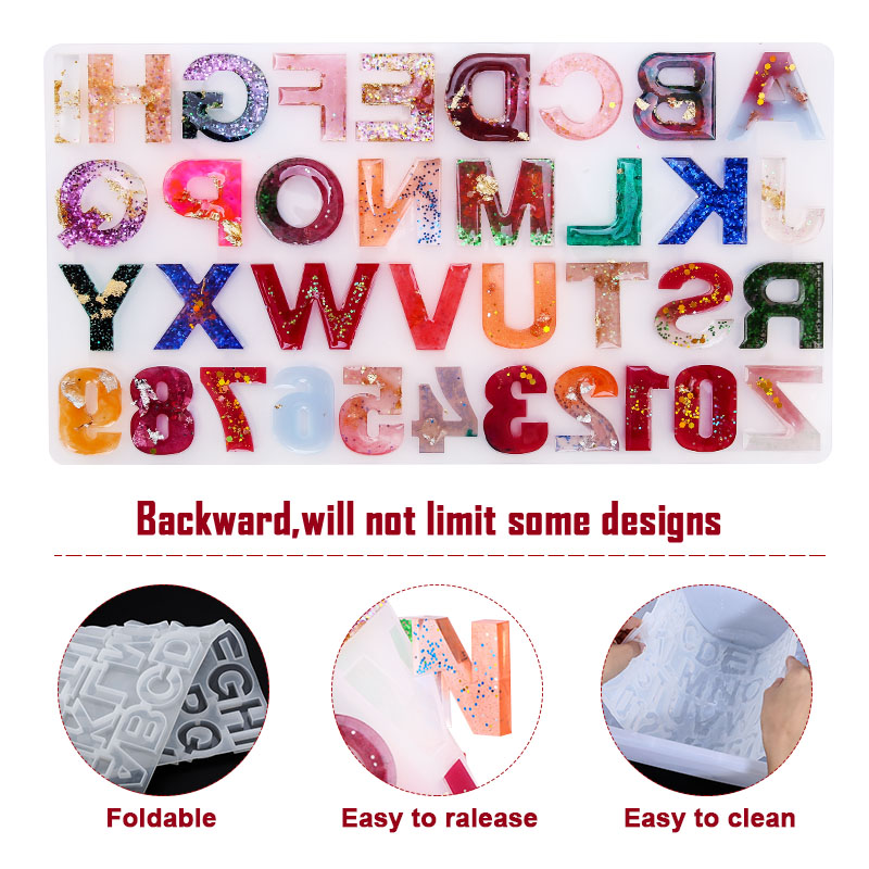 ตัวอักษรอีพ็อกซี่เรซินชุดแม่พิ - Jewelry Making Online บทวิจารณ์และราคา