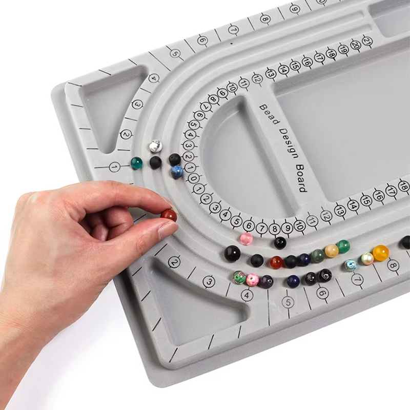 1PC สีเทา Flocked Bead Board ส - Jewelry Making Education บทวิจารณ์และราคา