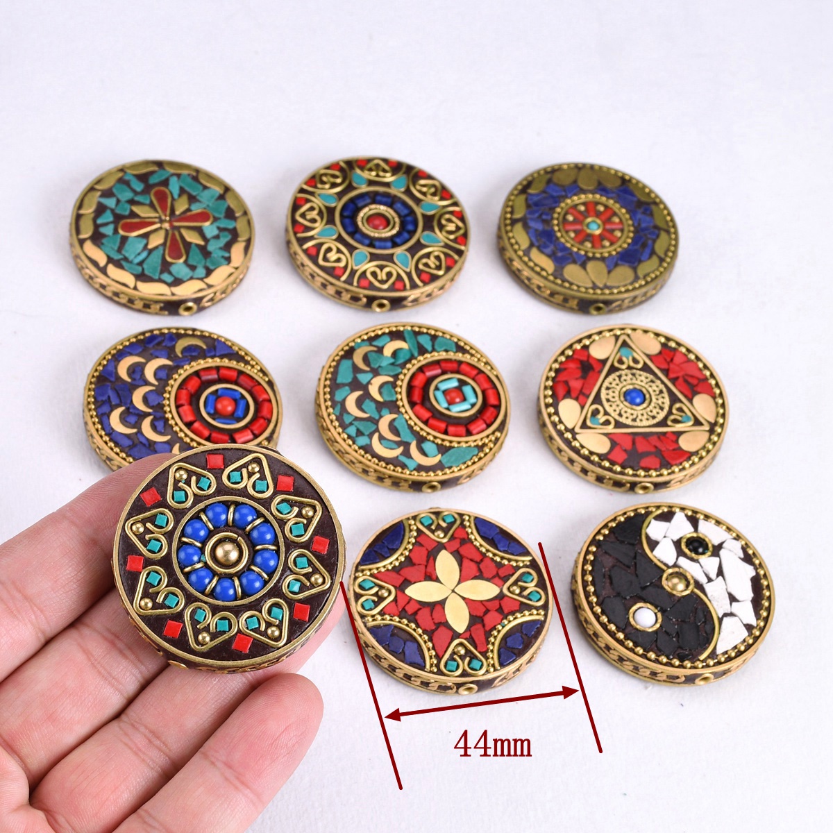 ลูกปัดงานฝีมือทรงแบนกลมขนาด 44 - Jewelry Making In Clay บทวิจารณ์และราคา