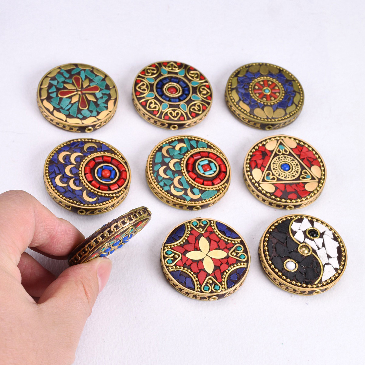 ลูกปัดงานฝีมือทรงแบนกลมขนาด 44 - Jewelry Making In Clay บทวิจารณ์และราคา