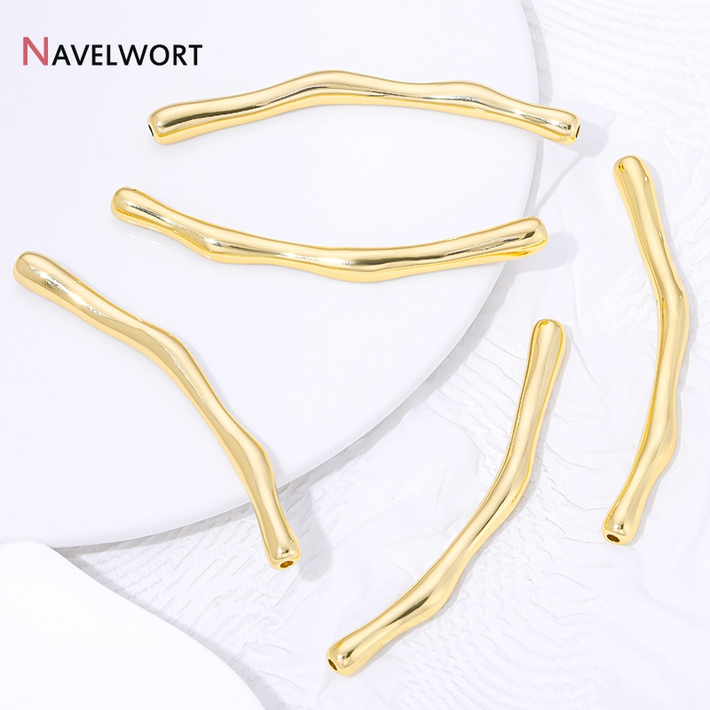 ลูกปัดโลหะทองเหลืองชุบทอง 18K  - Jewelry Making Youtube บทวิจารณ์และราคา
