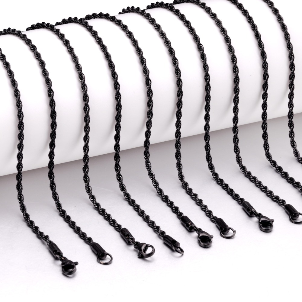 ASONSTEEL 10ชิ้น/ล็อตสีดำสแตนเ - Jewelry Making Singapore บทวิจารณ์และราคา