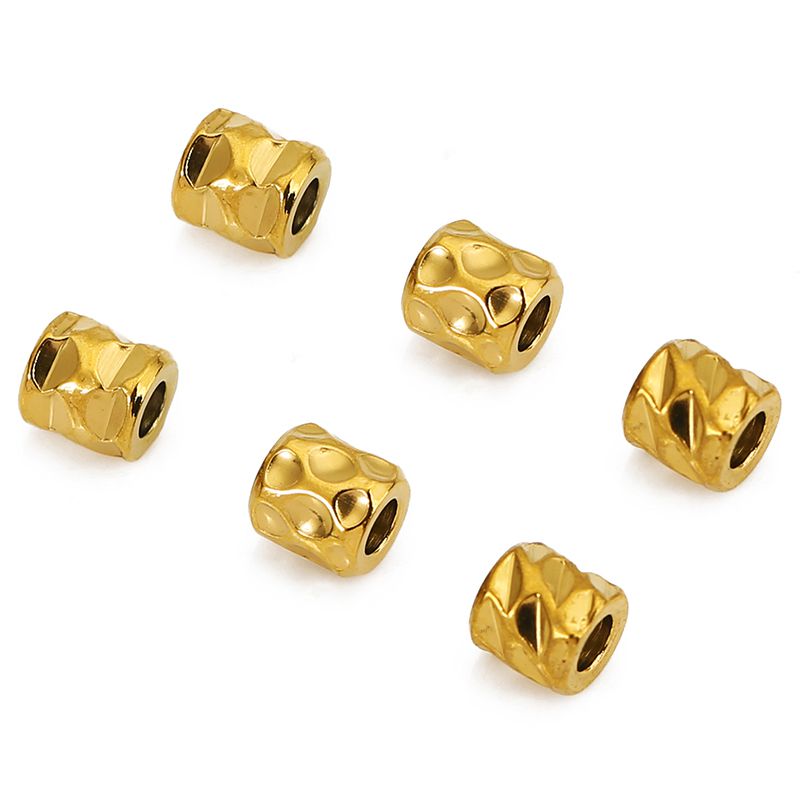 ลูกปัดสแตนเลสสตีลชุบ PVD ทอง 1 - Jewelry Making Youtube บทวิจารณ์และราคา