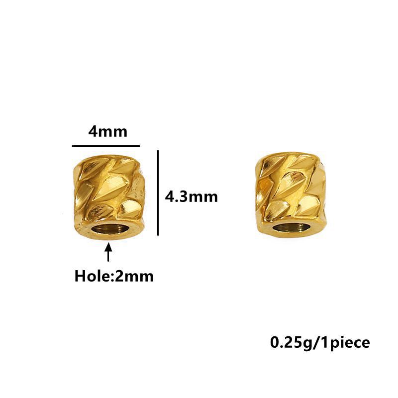 ลูกปัดสแตนเลสสตีลชุบ PVD ทอง 1 - Jewelry Making Youtube บทวิจารณ์และราคา