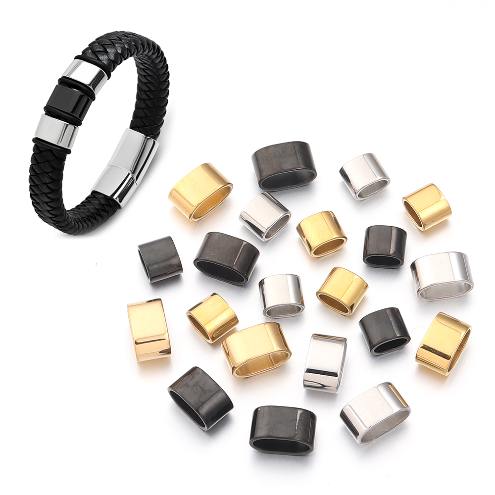 ลูกปัดสไลด์สแตนเลสแบบแบน 6 ชิ้ - Jewelry Making Youtube บทวิจารณ์และราคา