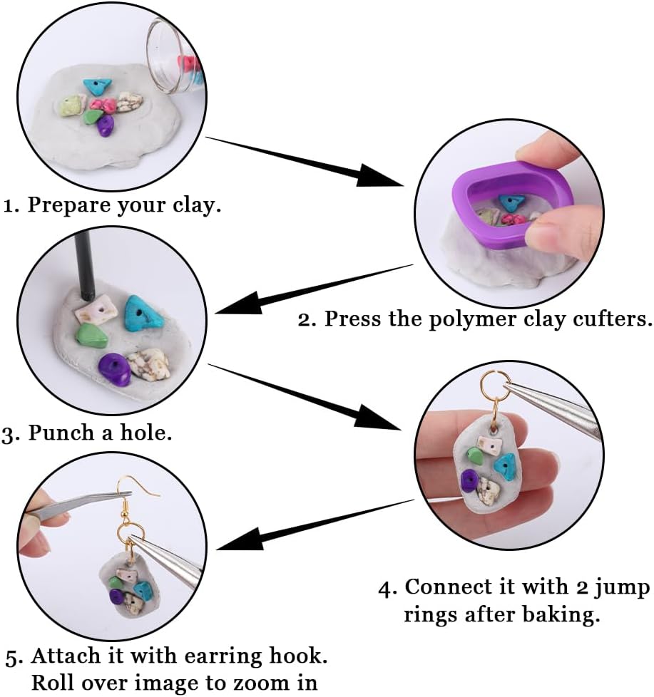 Polymer Clay ต่างหูทําชุดรวม 1 - Jewelry Making In Clay บทวิจารณ์และราคา