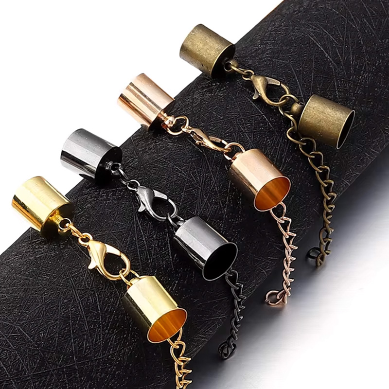 ฝาครอบสายหนัง 10 ชุดพร้อมตัวล็ - Jewelry Making School บทวิจารณ์และราคา