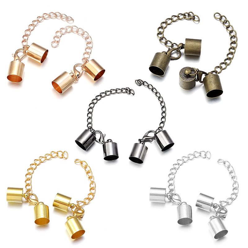 ฝาครอบสายหนัง 10 ชุดพร้อมตัวล็ - Jewelry Making School บทวิจารณ์และราคา