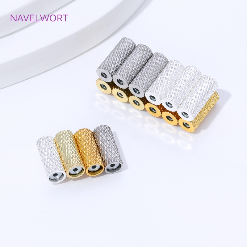 ลูกปัดหลอดแม่เหล็กชุบทอง 18K,  - Jewelry Making Youtube บทวิจารณ์และราคา