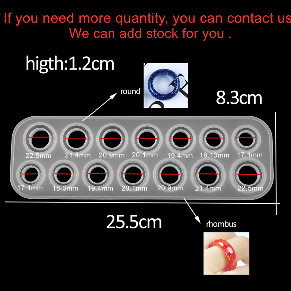 1Pcs แหวนเรซิ่นอีพ็อกซี่แม่พิม - Jewelry Making Education บทวิจารณ์และราคา