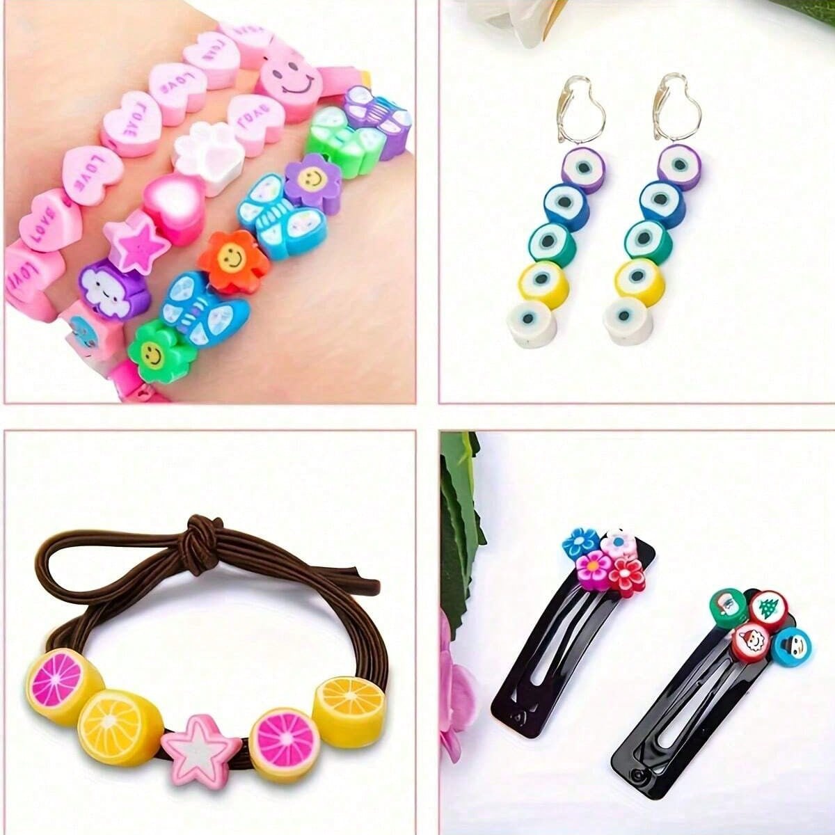 1450/1200/250 ชิ้นชุดลูกปัดดิน - Jewelry Making In Clay บทวิจารณ์และราคา