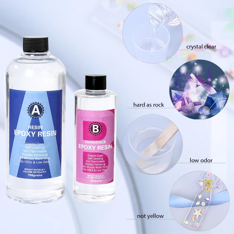 อีพ็อกซี่เรซิ่นชุดคริสตัลใสผสม - Jewelry Making Online บทวิจารณ์และราคา
