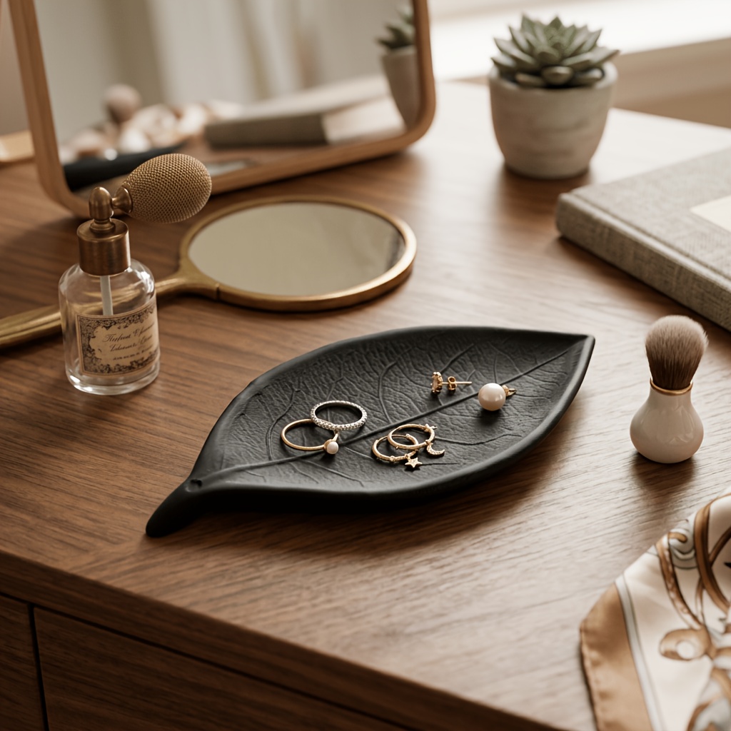 ถาดใส่เครื่องประดับรูปใบไม้ 3  - Jewelry Making Desk บทวิจารณ์และราคา