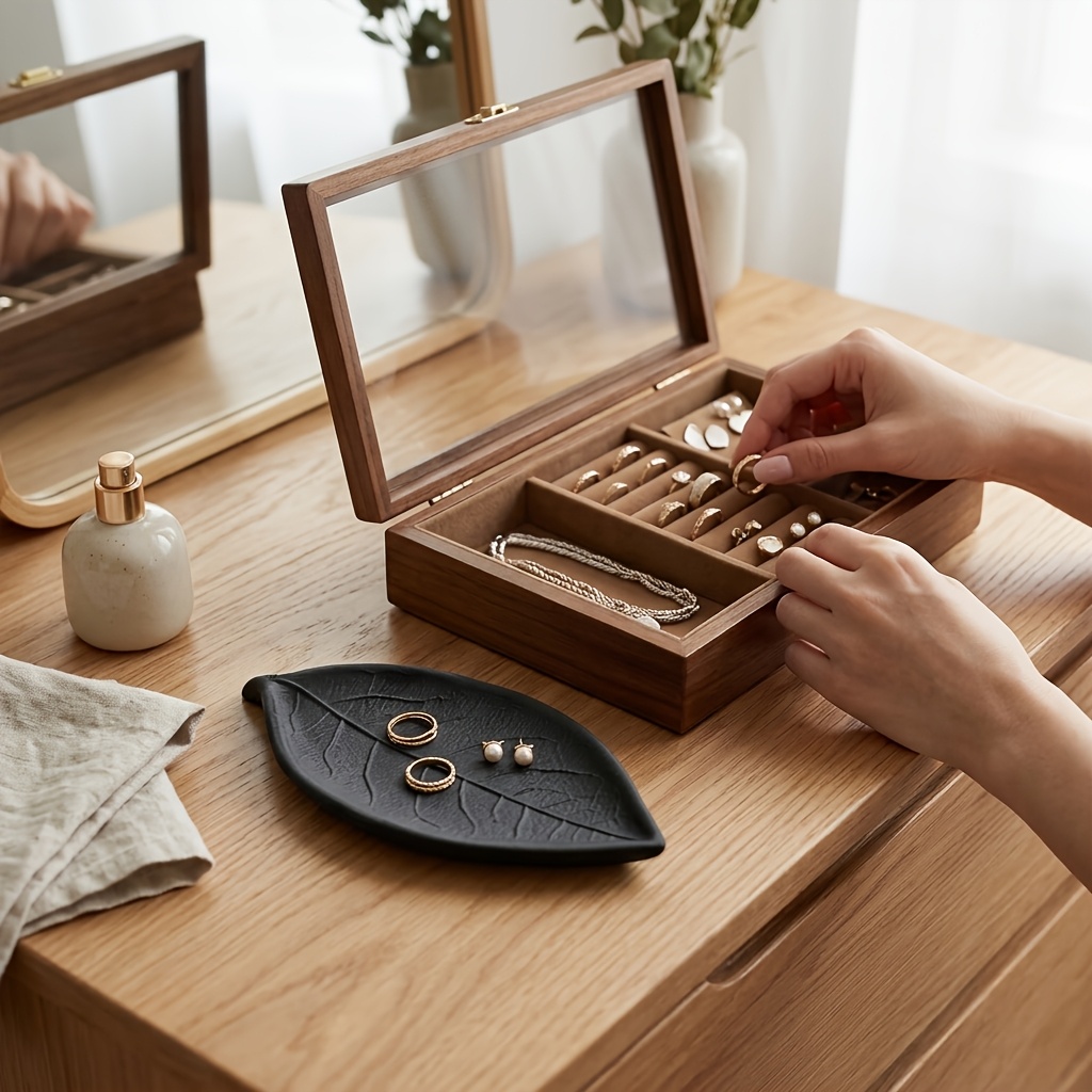 ถาดใส่เครื่องประดับรูปใบไม้ 3  - Jewelry Making Desk บทวิจารณ์และราคา