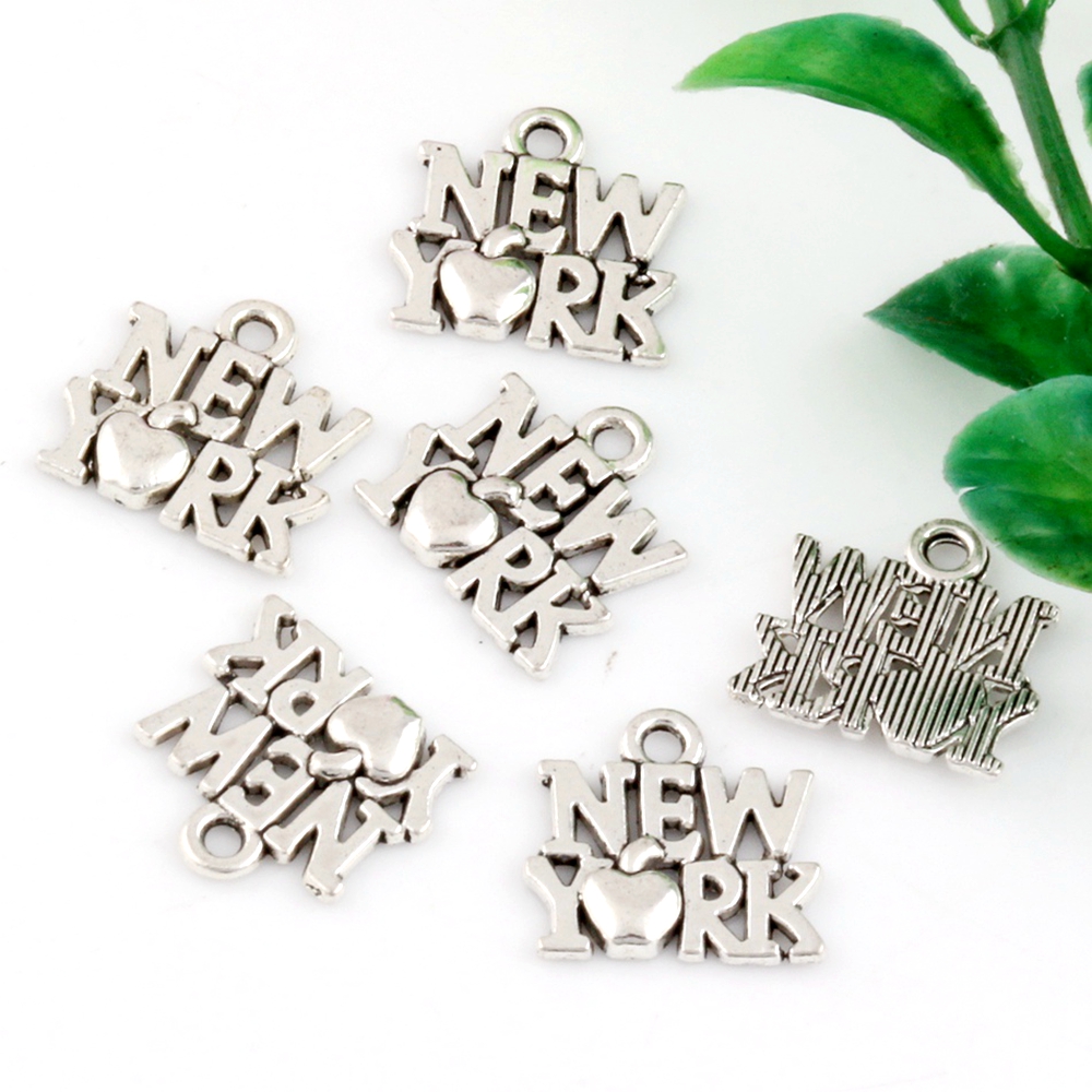 จี้โลหะผสมรูปแบบนิวยอร์ก 30 ชิ - Jewelry Making York บทวิจารณ์และราคา