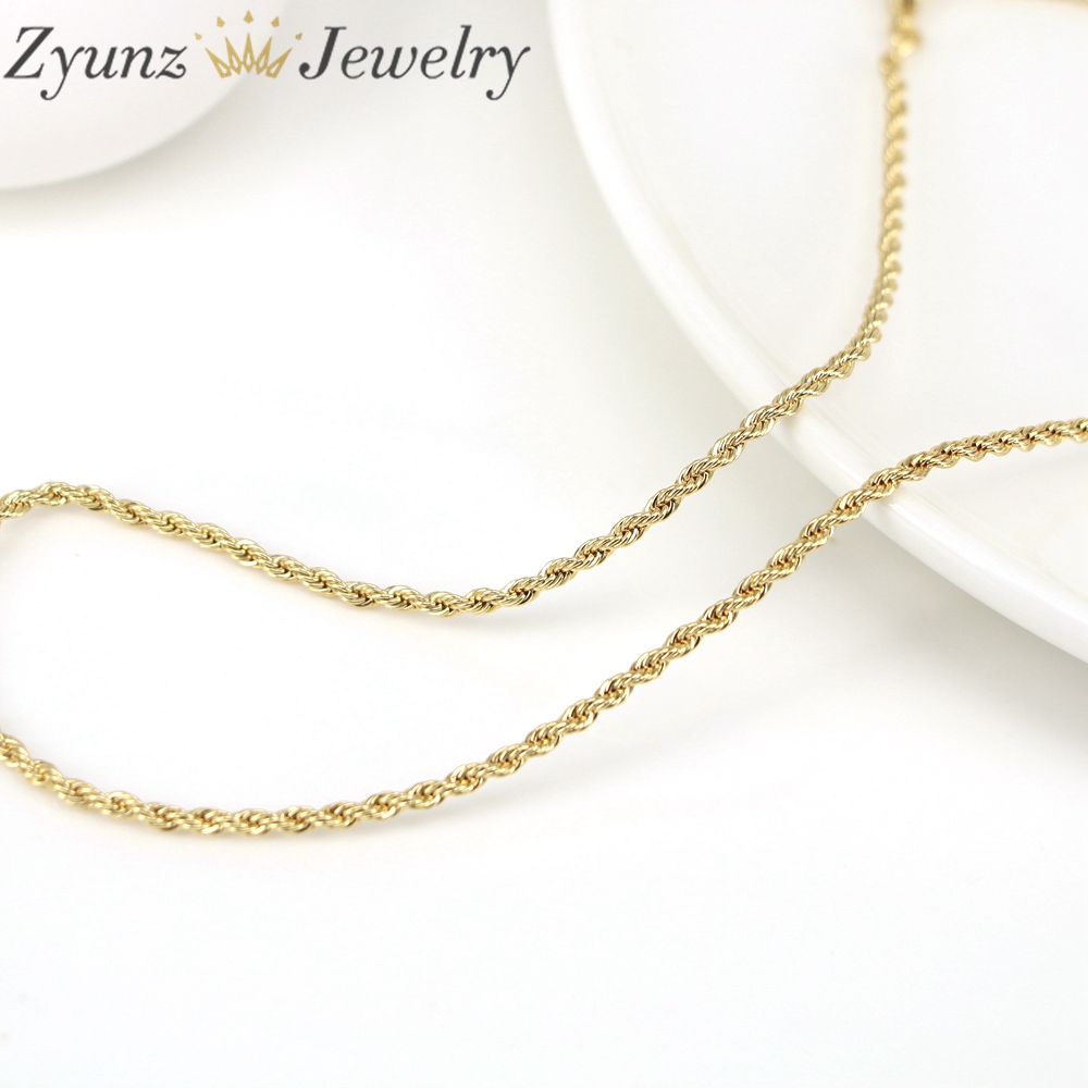สร้อยคอโลหะสีทองแบบโซ่เกลียวสำ - Jewelry Making Singapore บทวิจารณ์และราคา
