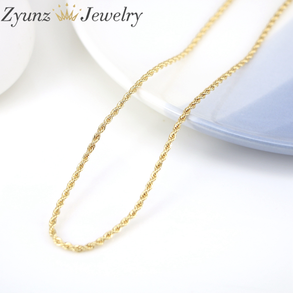 สร้อยคอโลหะสีทองแบบโซ่เกลียวสำ - Jewelry Making Singapore บทวิจารณ์และราคา