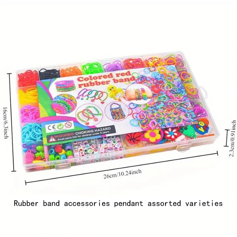 4300 ชิ้น+ ชุดยางรัดหลากสี 32  - Jewelry Making Kits บทวิจารณ์และราคา