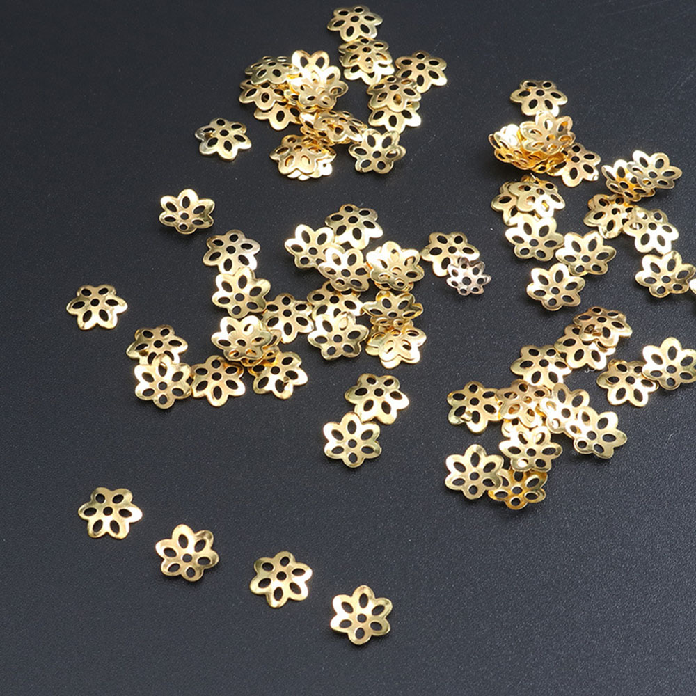 หมวกลูกปัดดอกไม้100ชิ้นสำหรับส - Jewelry Making Bali บทวิจารณ์และราคา