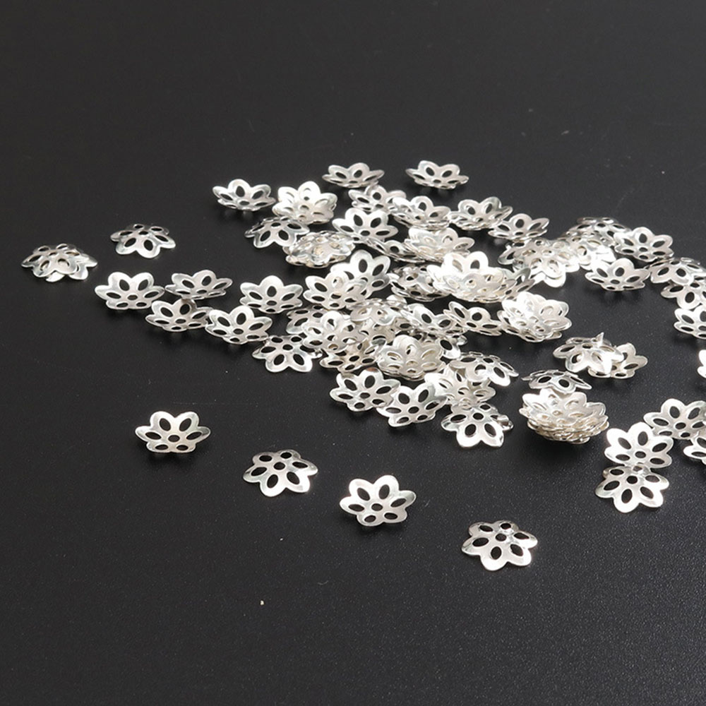 หมวกลูกปัดดอกไม้100ชิ้นสำหรับส - Jewelry Making Bali บทวิจารณ์และราคา
