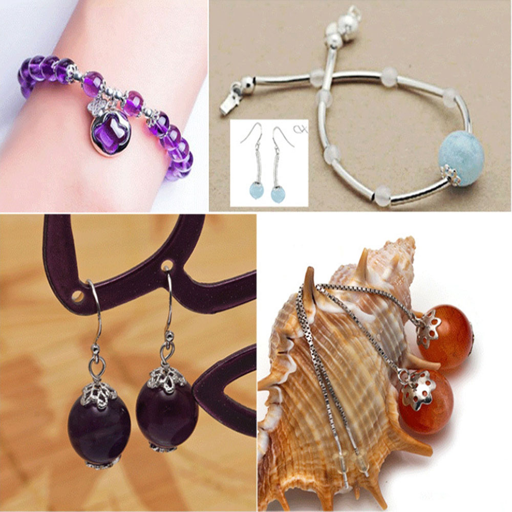 หมวกลูกปัดดอกไม้100ชิ้นสำหรับส - Jewelry Making Bali บทวิจารณ์และราคา