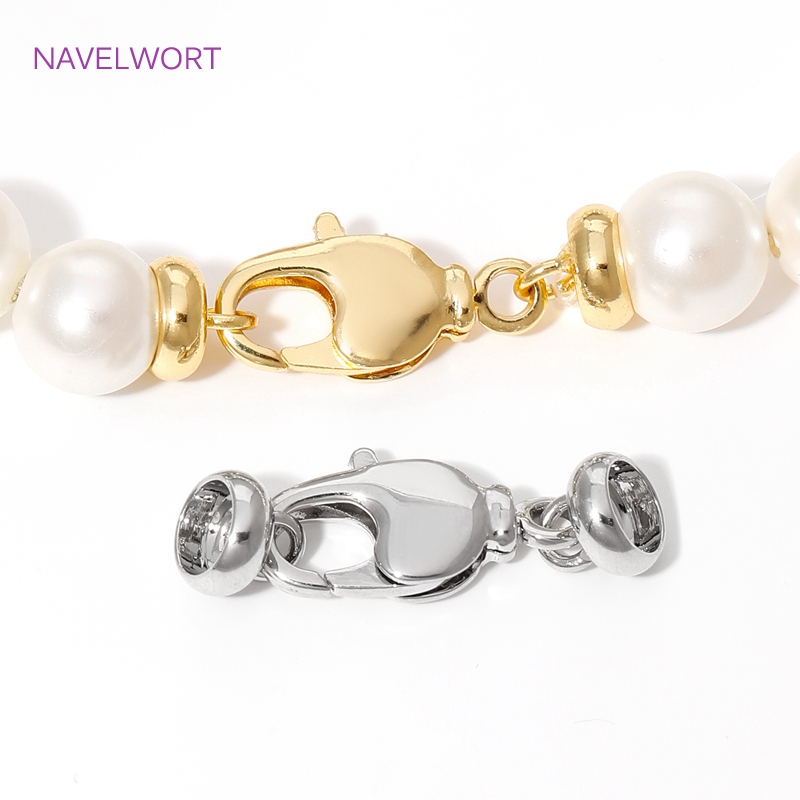 18K ทองชุบทองเหลือง Clasps กุ้ - Jewelry Making School บทวิจารณ์และราคา