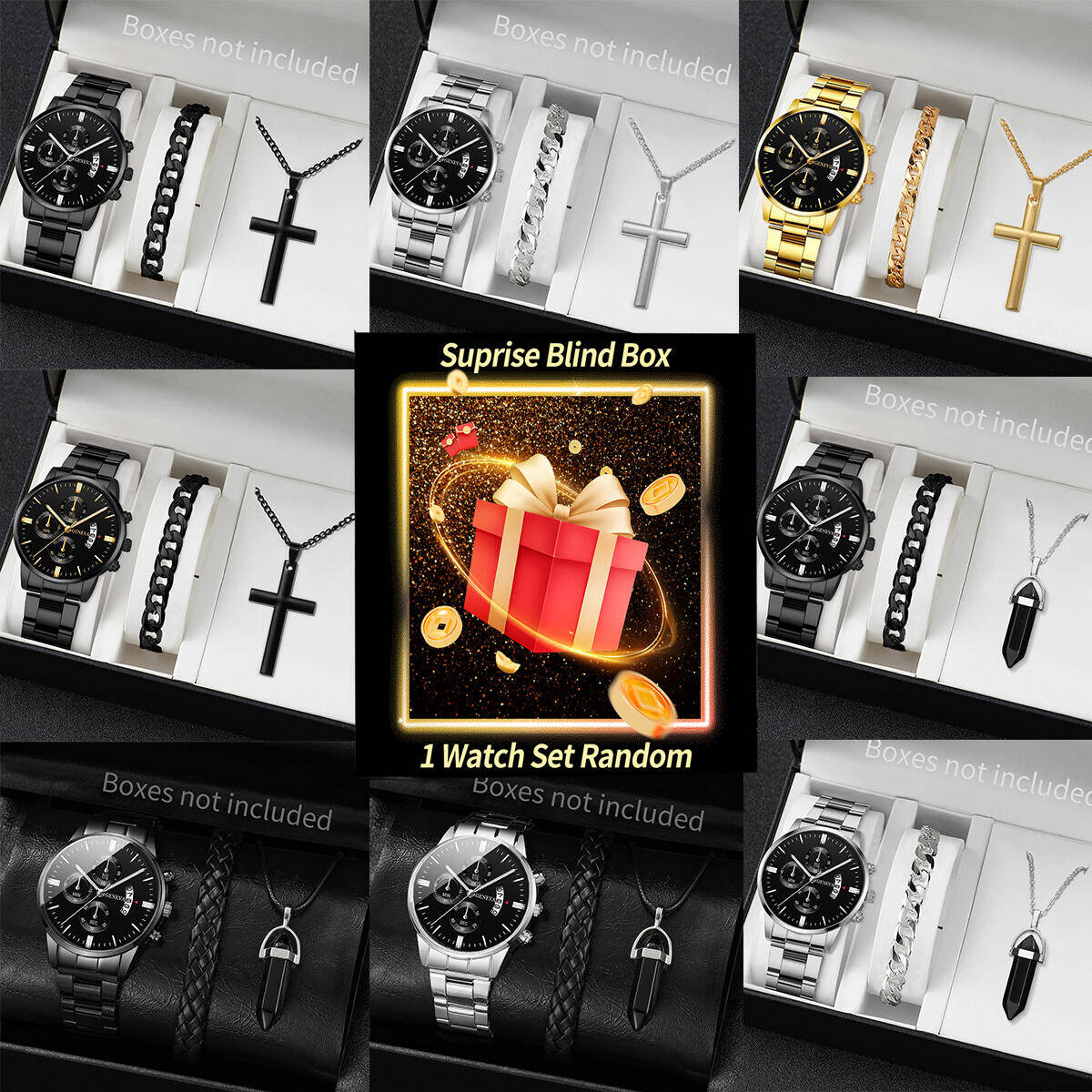 นาฬิกาข้อมือเซอร์ไพรส์แบบสุ่ม- - Jewelry Making Kits บทวิจารณ์และราคา