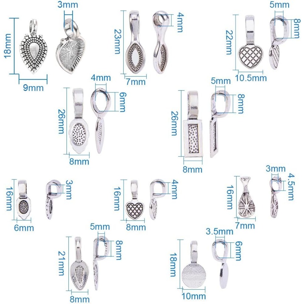200 ชิ้น 10 สไตล์ทิเบต Silver  - Jewelry Making Kits บทวิจารณ์และราคา