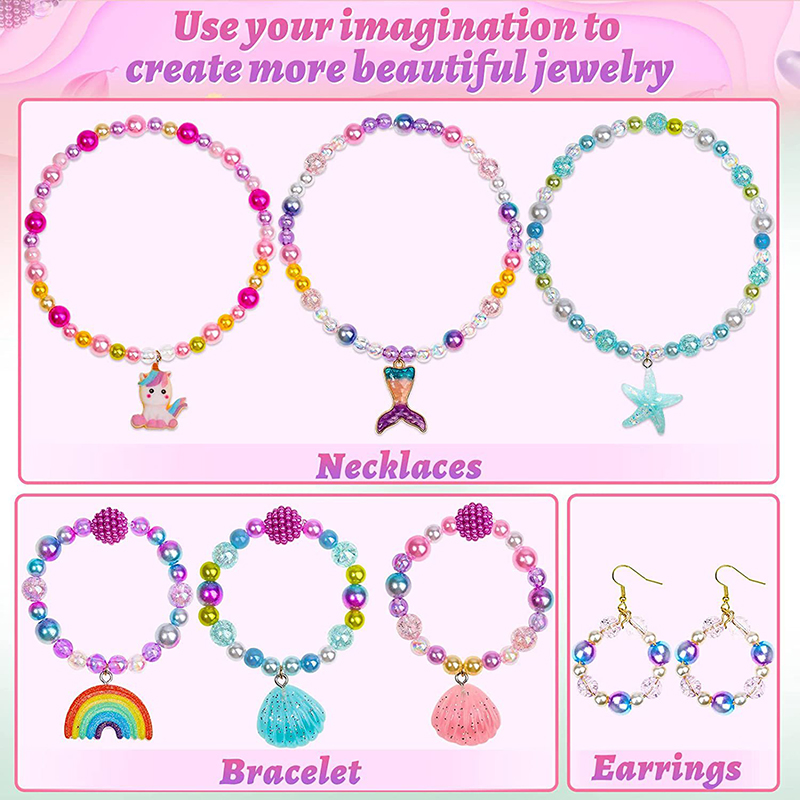 Rainbow ABS ลูกปัดมุกชุด Gradi - Jewelry Making Online บทวิจารณ์และราคา