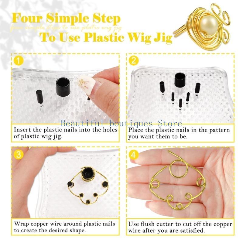 U4LF พลาสติกลวดดัดจิ๊กอุปกรณ์ส - Wire Jewelry Making Jig บทวิจารณ์และราคา