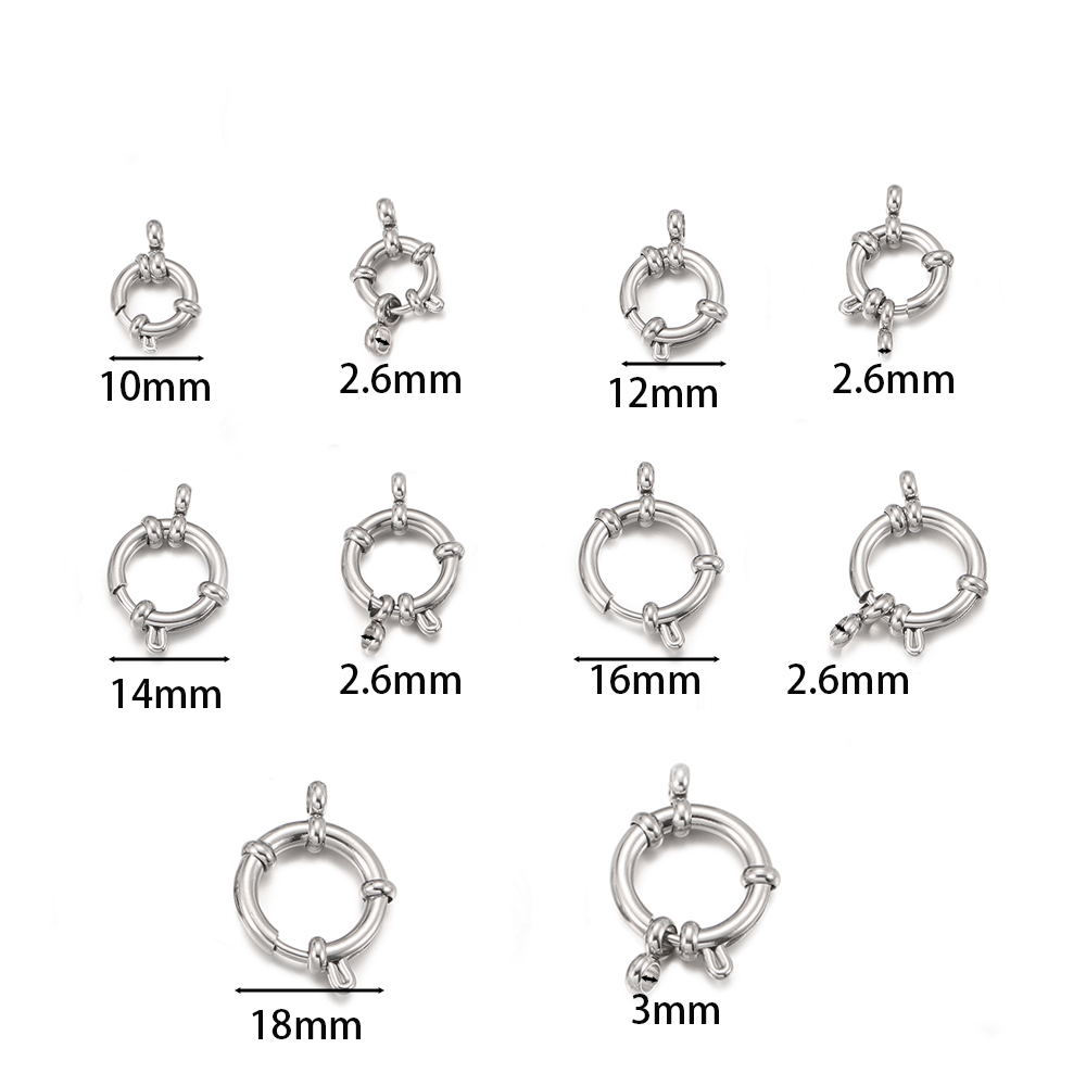 ตะขอเกี่ยวสปริงทรงกลมสแตนเลส 2 - Jewelry Making School บทวิจารณ์และราคา
