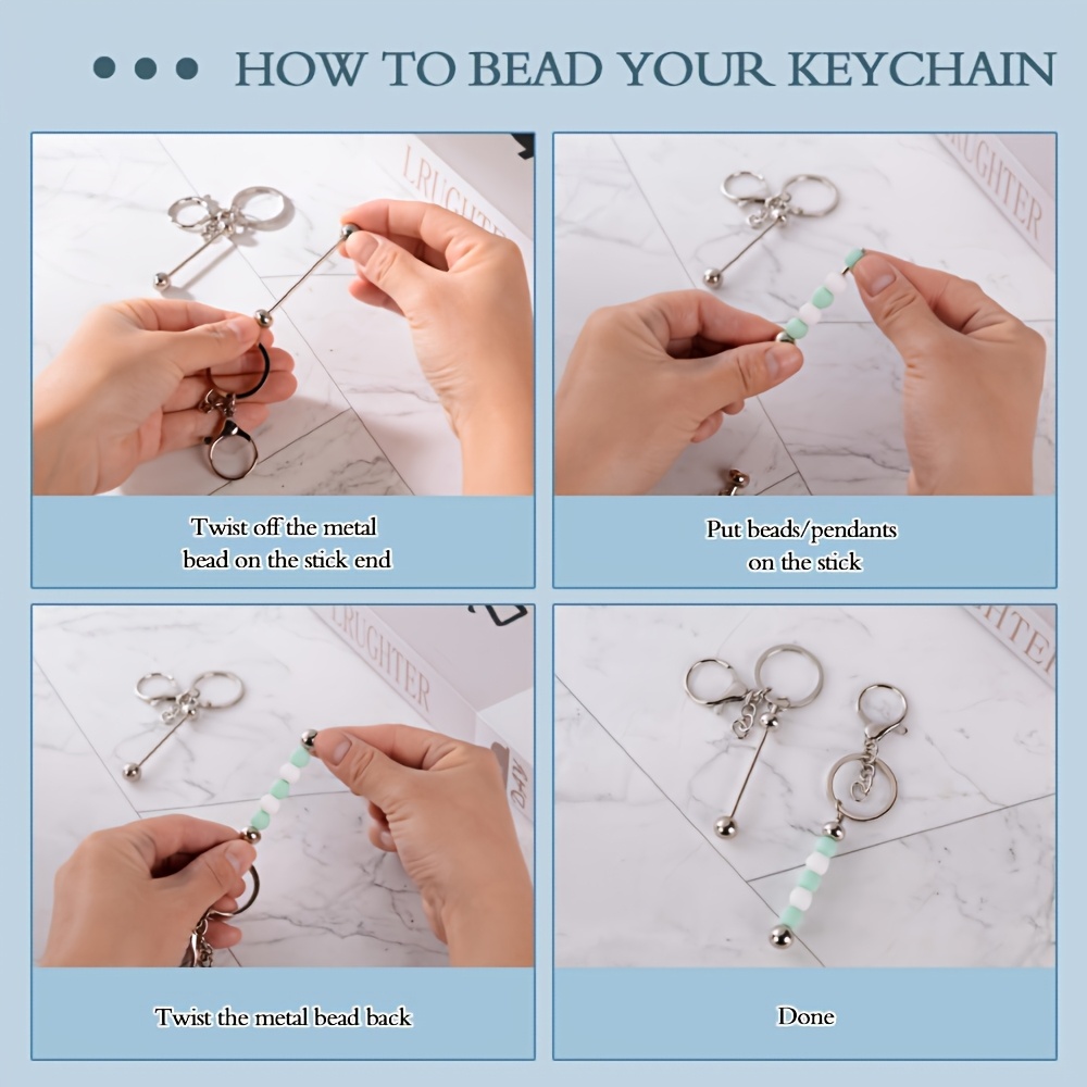 ชุดทำพวงกุญแจลูกปัดเปล่า DIY 1 - Jewelry Making Online บทวิจารณ์และราคา