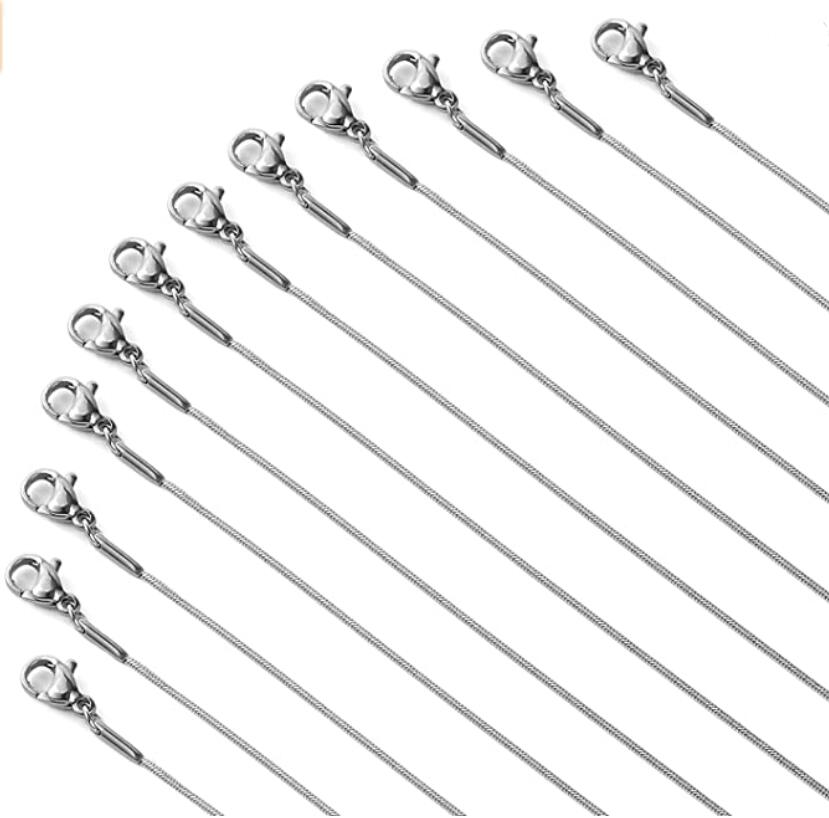 10pcs Lot สแตนเลสสตีลรอบสร้อยค - Jewelry Making Singapore บทวิจารณ์และราคา