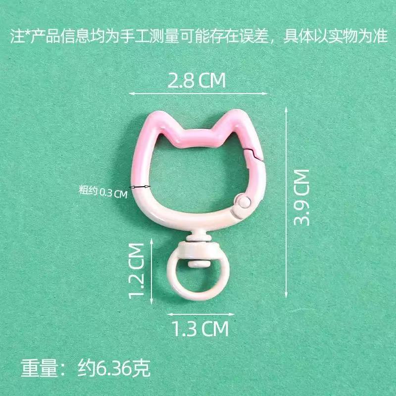 พวงกุญแจรูปแมวน่ารักแบบไล่สี 5 - Jewelry Making School บทวิจารณ์และราคา