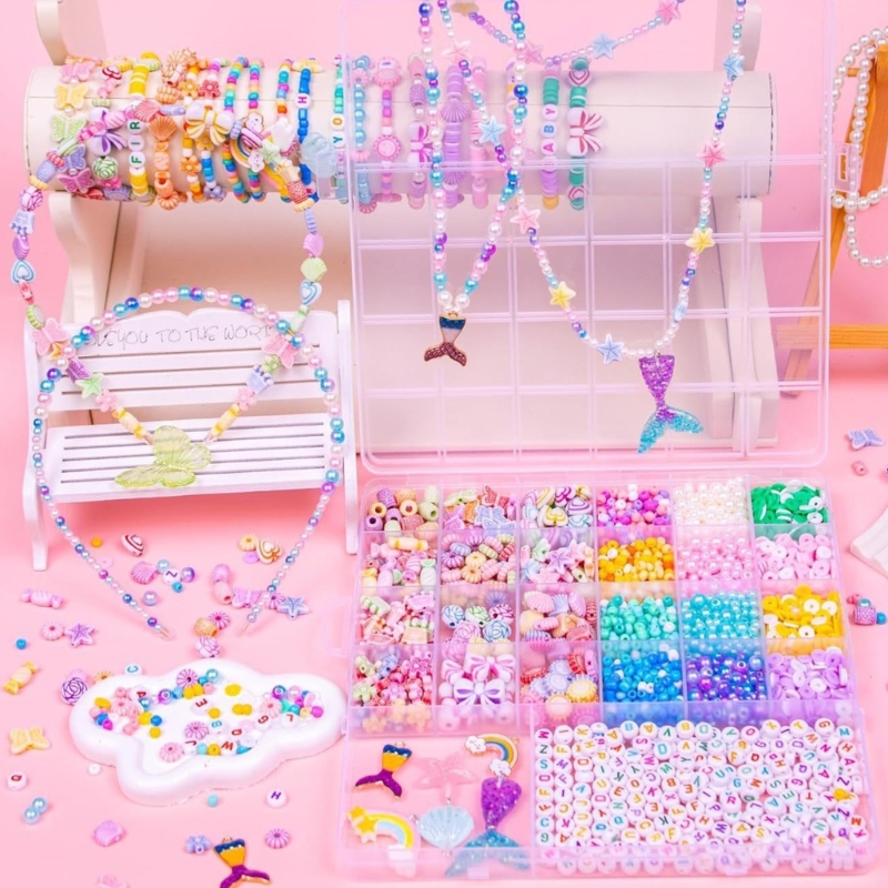 ลูกปัดสีสันสดใส DIY Craft Set  - Jewelry Making Education บทวิจารณ์และราคา